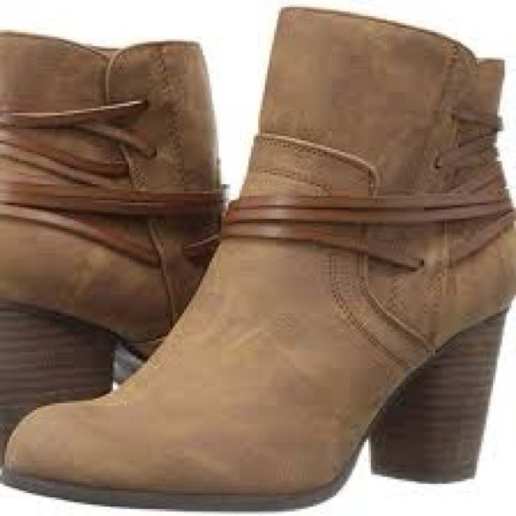Madden Girl Shoes - Madden Girl Denise Brown Strapped Booties